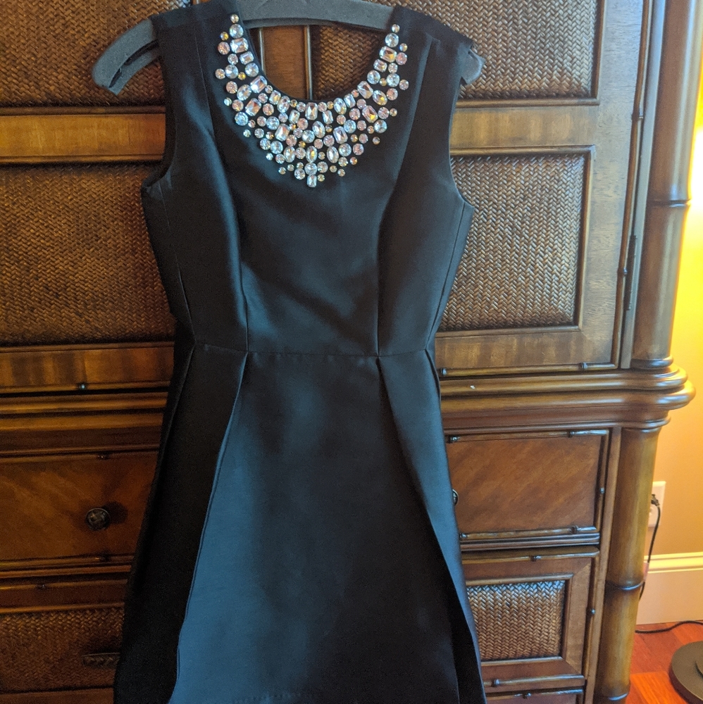 Black Kate Spade dress with rhinestones